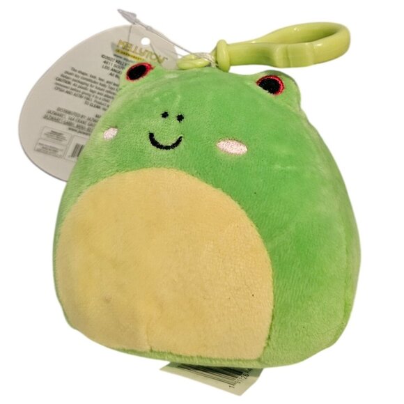 Squishmallows KellyToy Wendy Spotted Frog Plush Backpack Clip Keychain 3.5" 2022 - Picture 1 of 10